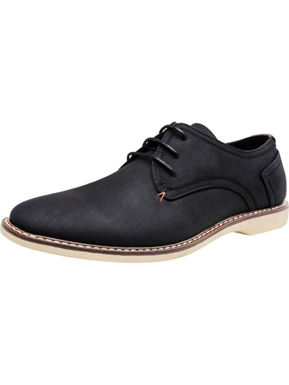 Men's Black Breathable Upper Lace Up Retro Business Classic Dress Oxford Shoes